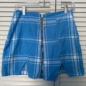 Dollskill Blue Plaid Skirt